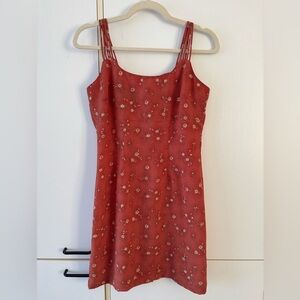 Y2K Vintage Floral Slip Dress Fairycore Cottagecore Coquette Women 5/6